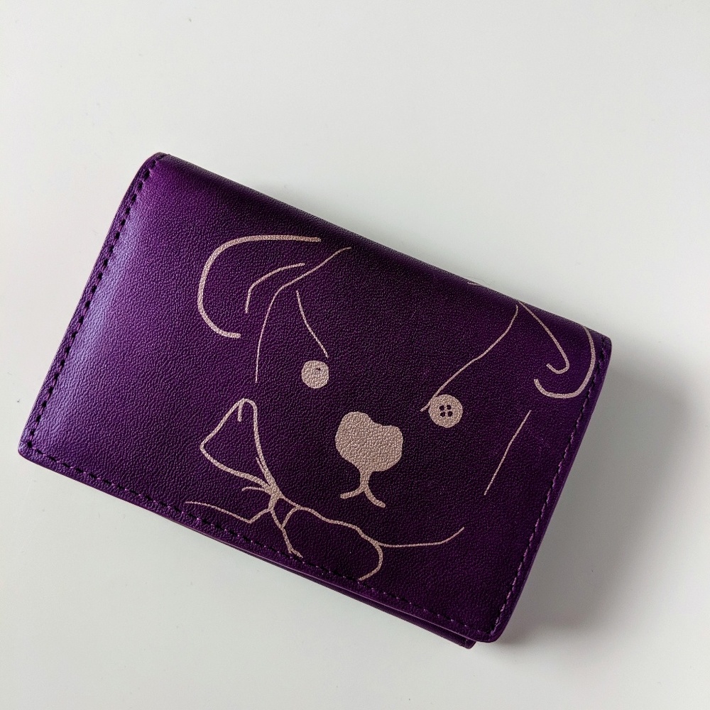 Ted Baker Small Purple Bulldog Wallet
